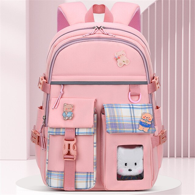 2023 Waterproof School Bags With Cartoon Pendant Light Weight Children Backpack Schoolbag Printing Kids School Backpacks  640x640 